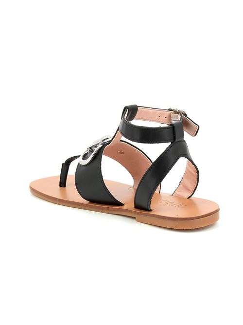 Saba 09 sandalo infradito da donna in pelle nera LIU-JO | SA4121 PO10222222